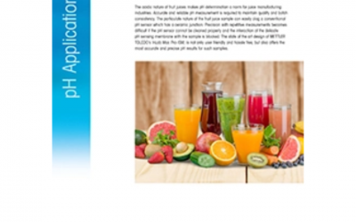 Medición del pH del jugo de frutas